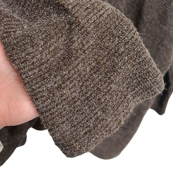Brown Sweater Cardigan Woman's One Size Coco + Carmen Knit Drop Shoulder Pockets - Picture 4 of 12